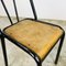 Industrielle Stühle aus schwarzem Stahl, 1930er, 5er Set 11