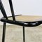 Industrielle Stühle aus schwarzem Stahl, 1930er, 5er Set 14