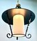 Lámpara colgante Lobby vintage de vidrio opalino, años 60, Imagen 9