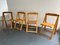 Chaises Pliantes en Pin par Aldo Jacober, Set de 4 1