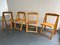 Pine Folding Chairs by Aldo Jacober, Set of 4 1