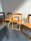 Pine Folding Chairs by Aldo Jacober, Set of 4 3