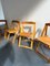 Pine Folding Chairs by Aldo Jacober, Set of 4, Image 3