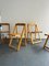 Pine Folding Chairs by Aldo Jacober, Set of 4 4