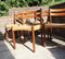 Danish Dining Chairs in Teak and Papercord from Jorgen, 1960s, Set of 4 5