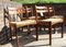 Danish Dining Chairs in Teak and Papercord from Jorgen, 1960s, Set of 4 8