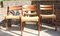 Danish Dining Chairs in Teak and Papercord from Jorgen, 1960s, Set of 4 2