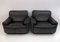 Set of Mid-Century Modern Armchairs in Real Leather from Busnelli, Italy, 1970 3