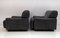 Mid-Century Modern Armchairs in Real Leather from Busnelli, Italy, 1970, Set of 2, Image 4