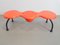 Vintage Red Tubular PS Bench by Eva & Peter Moritz from Ikea, 1980s 1