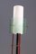 Lámpara de pie minimalista de latón, vidrio y acrílico con base de mármol de Stilux Milano, años 50, Imagen 9