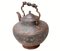 Große antike zentralasiatische Teekanne aus graviertem Kupfer 8