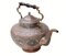 Große antike zentralasiatische Teekanne aus graviertem Kupfer 11