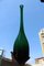 Grüne Flasche aus Muranoglas von Flavio Corroso, 1960er 3