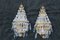 Small French Wall Lamps in Brass and Crystal, 1950s, Set of 2, Image 1