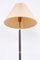 Lámpara de pie danesa de acero con altura ajustable, años 40 o 50, Imagen 2