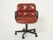 Brown Leather Desk Chair by Charles Pollock for Knoll, 1990s 1