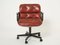 Brown Leather Desk Chair by Charles Pollock for Knoll, 1990s, Image 1