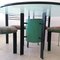 Postmodern Powder-Coated Steel, Plywood & Glass Dining Table with 6 Chairs, USA, 1980s, Set of 7, Image 6