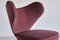 Purple Mohair Heart Chair from Brøndbyøster Furniture, Denmark, 1953 7