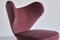 Purple Mohair Heart Chair from Brøndbyøster Furniture, Denmark, 1953, Image 7