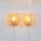 Mid-Century Amber Bubble Glass Wall Lamps attributed to Helena Tynell for Limburg, Germany, 1970s, Set of 2 4