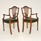 Shield Back Carver Armchairs, 1890s, Set of 2 9