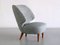 Linen and Elm Easy Chair by Sven Staaf from Almgren & Staaf, 1953, Image 3