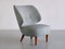 Linen and Elm Easy Chair by Sven Staaf from Almgren & Staaf, 1953 1