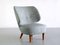 Linen and Elm Easy Chair by Sven Staaf from Almgren & Staaf, 1953, Image 2