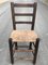 Rustic Chairs with Straw Seats, 1950, Set of 4 6