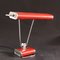 French Art Deco Red Chrome Table Lamp by Eileen Gray for Jumo, 1940s 2