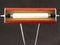Lámpara de mesa francesa Art Déco de cromo rojo de Eileen Gray para Jumo, años 40, Imagen 15
