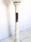 Postmodern White Varnished Metal and Opaline Glass Floor Lamp, Italy, 1970s 4