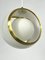 Italian Pendant in Gilded Aluminum and Opaline from Stilux Milano, 1960s 6