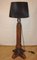 Vintage Floor Lamp in Metal and Wood, 1970s, Image 1