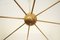 Mid-Century Large Brass Chandelier, 1950s, Image 10