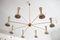 Mid-Century Large Brass Chandelier, 1950s, Image 13