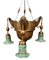 Lámpara colgante de Oriente Medio antigua de latón, Imagen 1