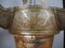 Lámpara colgante de Oriente Medio antigua de latón, Imagen 7