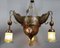 Antique Middle Eastern Islamic Brass Hanging Lamp 6