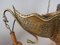 Lámpara colgante de Oriente Medio antigua de latón, Imagen 9