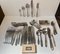 Mitra Stainless Cutlery Set for 12 from Georg Jensen, 1960s, Set of 68 3