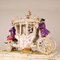 Rococo Style Porcelain Figural Group on Carriage from Volkstedt Dresden, 1800s 12