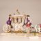Rococo Style Porcelain Figural Group on Carriage from Volkstedt Dresden, 1800s 5