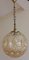 Kugelförmige Vintage Deckenlampe aus getöntem Reliefglas, 1979 4