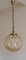 Kugelförmige Vintage Deckenlampe aus getöntem Reliefglas, 1979 2