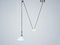 German Counter-Balance Pendant Light in Glass & Metal, 1990s 1