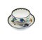 Russian Imperial Porcelain Cup and Saucer by Sergei Chekhonin, Set of 2 1
