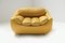 Vintage Carrera Lounge Chair & Sofa in Yellow Leather by Gionathan De Pas, Donato Derbino & Paolo Lomazzi for BBB Bonancina, Italy, Set of 2 15